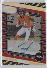 2024 Absolute Rookies Orange Spectrum Signatures 50/75 Troy Franklin Auto 10qe