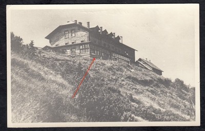 Foto AK St. Georg Schutzhaus Altvatergebirge Schlesien