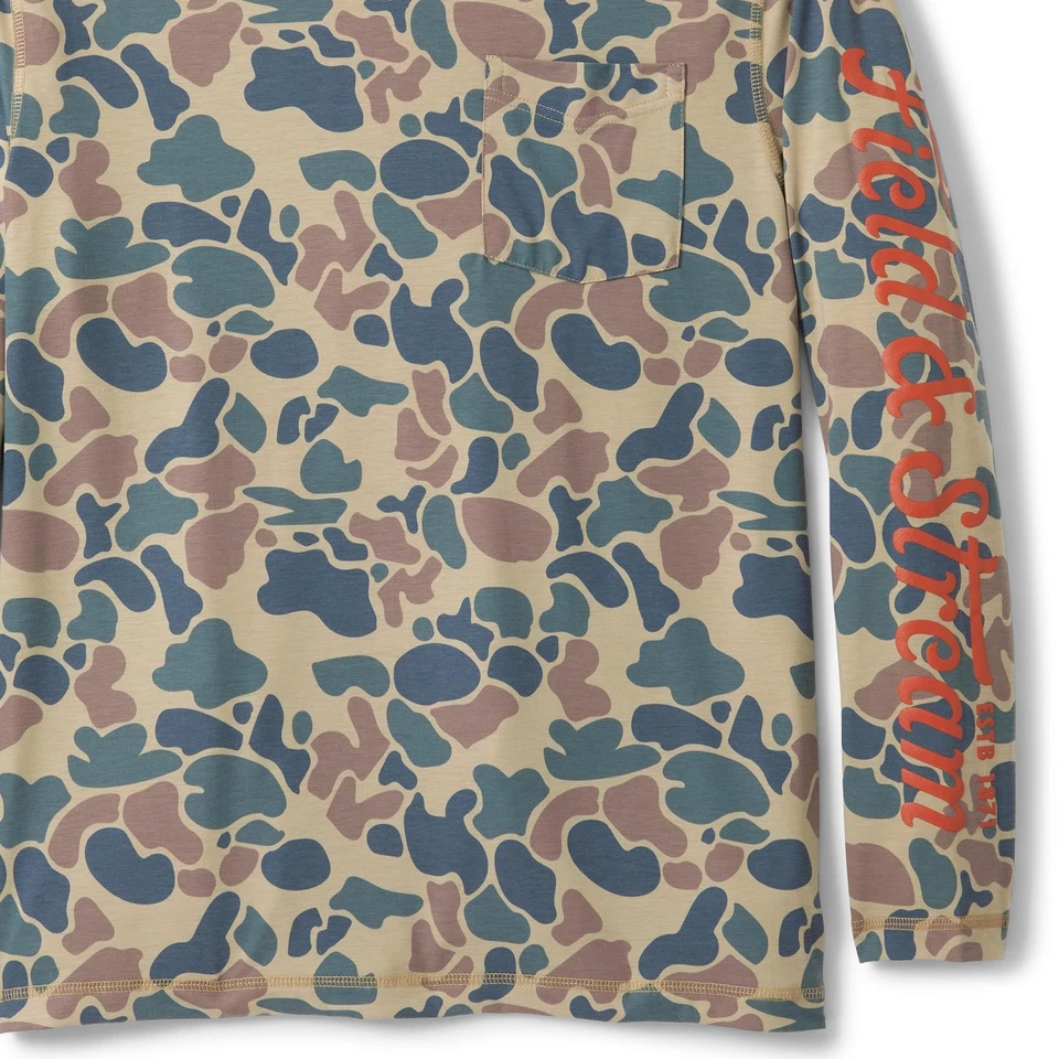 Men's Roll Cast Performance Hoodie with Drirelease®, Camo, Large - Image 3 of 4