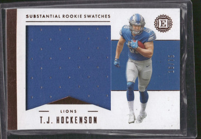 T.J. HOCKENSON 2019 Panini Encased Substantial Rookie Swatches Relic #D /75