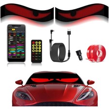 Devil Eyes Light for Windshield, 2PCS Programmable LED Sign, 23.5''x4.7'' 5V ...