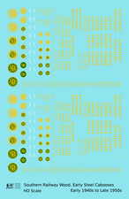 K4 HO Scale Decals Southern Railway Wood Or Steel Caboose Yellow