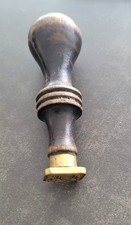 Alter Petschaft Siegel Stempel Holz Messing