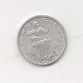New Caledonia Uncirculated 1949 50 Centimes Lot Y