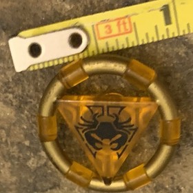 Lego Atlantis Trans ORANGE TREASURE KEY CRAB Minifig Symbol 8078 RARE HTF PIECE