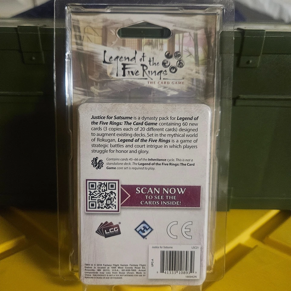 Legend of the Five Rings LCG: Justice for Satsume Dynasty Pack - Image 2 of 2