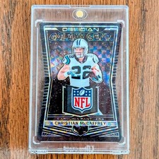 Christian McCaffrey 2018 Obsidian Galaxy Gear NFL Shield 1/1