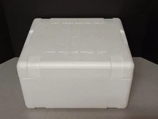 Thermosafe Insulated Styrofoam Container Cooler OD=15.5"W X 15.5"L x 9" H