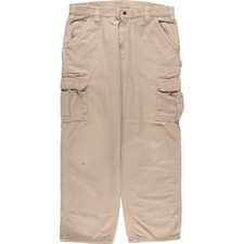 Used Carhartt Dungaree Fit Cargo Work Pants Men's Size W37