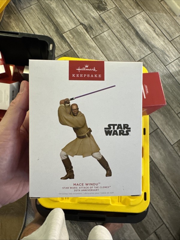Star Wars Hallmark Keepsake Ornament 2022 Mace Windu Attack If The Clones NIB