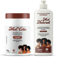 Kit Dúo Miel Trihair - Mel Cola 1kg + Activador Rizo Natural Mel 500ml
