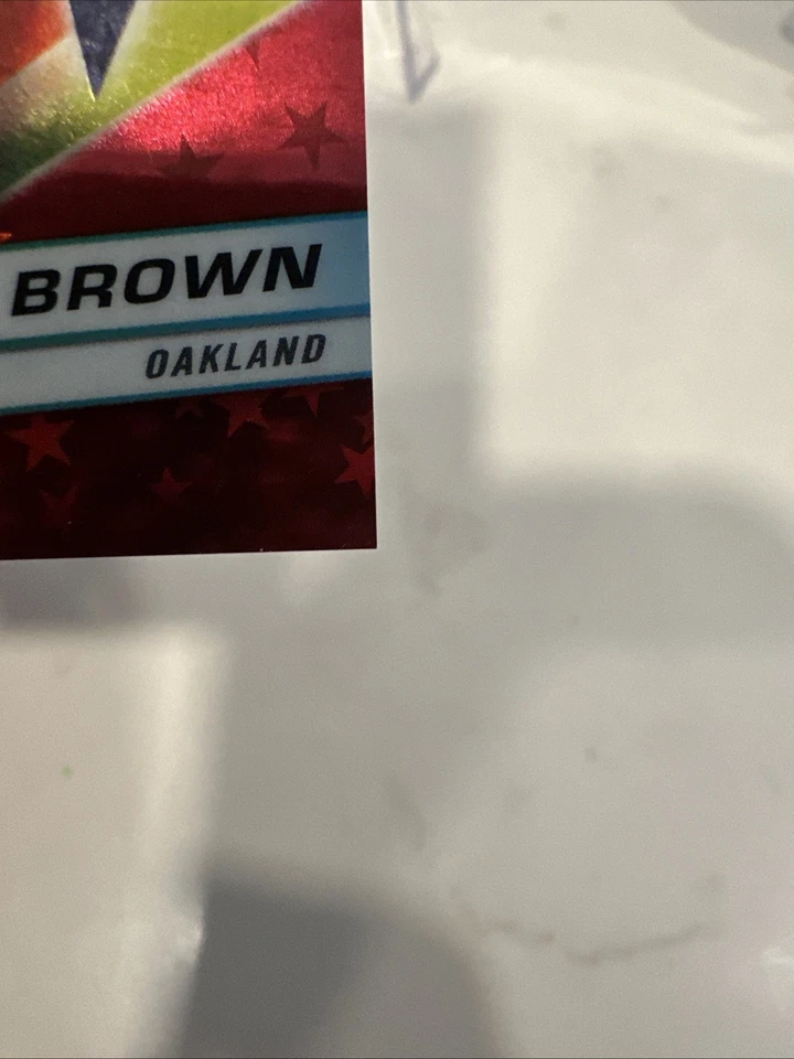 2024 Topps cromo - Tim Brown patio WR #151 refractor rojo - #3/5 Foto 4 de 4