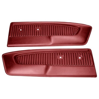 TMI Door Panel Pony Red Pair Mustang 1965-1966
