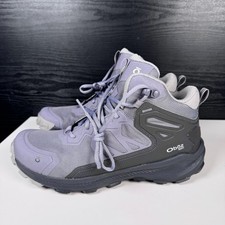 Oboz Katabatic B-DRY Women Hiking Shoe Sz 9.5 Mineral Lace Up Mid Top Waterproof