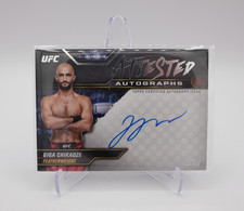 2024 Topps UFC Knockout Attested Autograph Giga Chikadze #ATT-GCE