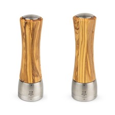 PEUGEOT M&uuml;hlenset 21cm Olivenholz Pfefferm&uuml;hle Salzm&uuml;hle Stahlmahlwerk MADRAS
