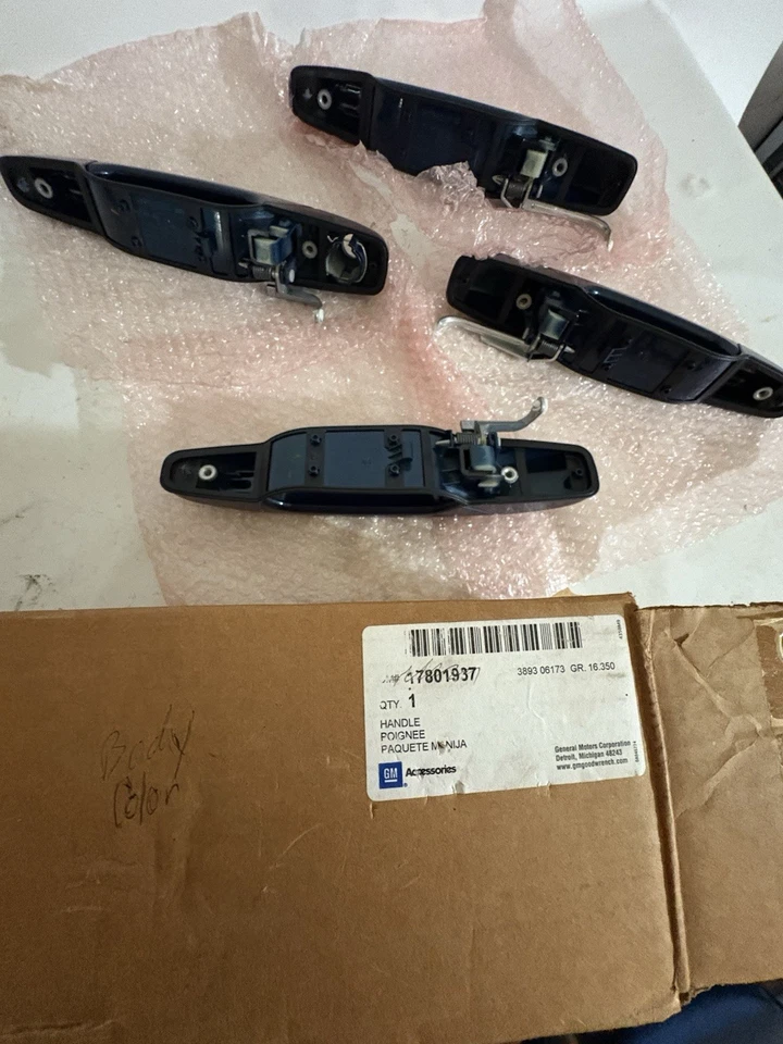 07-13 Chevy Avalanche Tahoe Suburban Juego de manijas de puerta pintadas (4) azul Foto 4 de 4