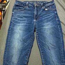 American Eagle Super Stretch Women s HI - Rise Denim Jegging Size 6 Blue