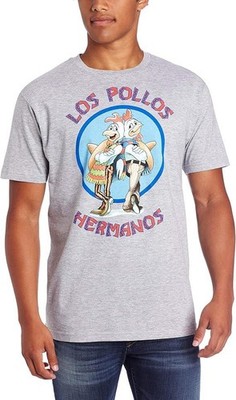 Los Pollos Hermanos - Gr. L & XL Herren Official Breaking Bad T-Shirt Grau