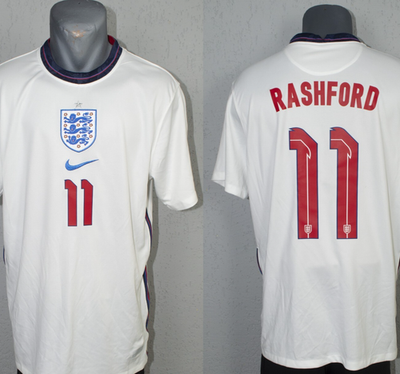 England Rashford Jersey 2020 Euro Home Football Soccer Mens Nike