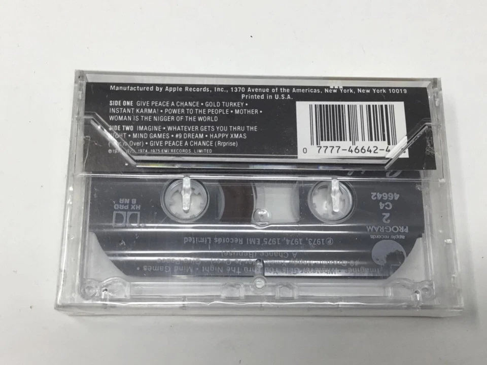 New Sealed Shaved Fish Lennon Plastic Ono Band Cassette Tape - Image 3 of 4