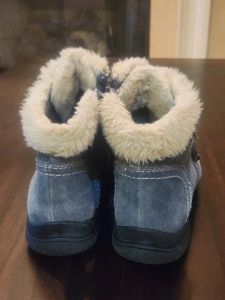 Earth Origins Crowley Botines Para Mujer 8.5M Azul Gamuza Imitación Piel Forrados Invierno Foto 4 de 4