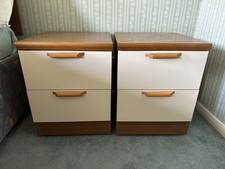TWO Bedside Cabinet 2-Drawer