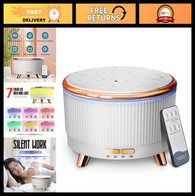 Large Capacity 500ML Essential Oil Diffuser, Ultrasonic Aromatherapy, LED Lights