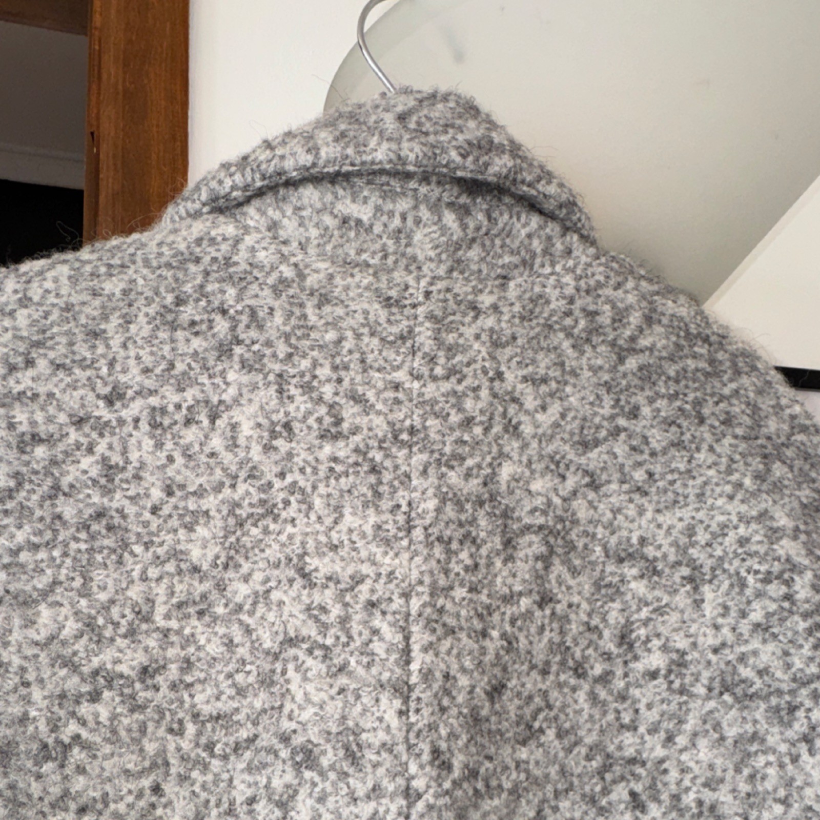 FOREVER 21 Gray Collared Button Lined Overcoat Wo… - image 9