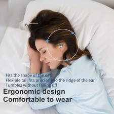 Reusable Silicone Ear Plugs Noise Cancelling Earplugs Protector Study Sleep Swim