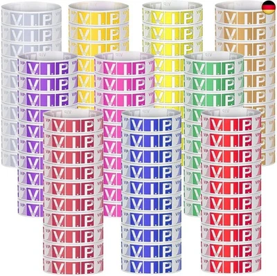 1000 Stück VIP Einlassbänder,BetterJonny Einlassbänder mit VIP Wasserdicht Ev