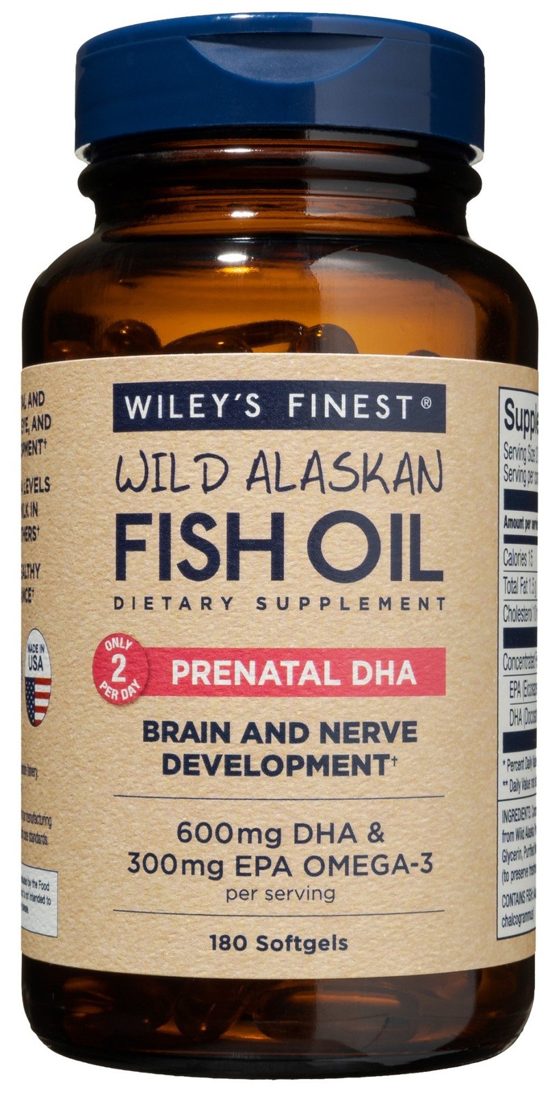 Wileys Finest Wild Alaskan Fish Oil Prenatal DHA 180 Softgel 10790₽