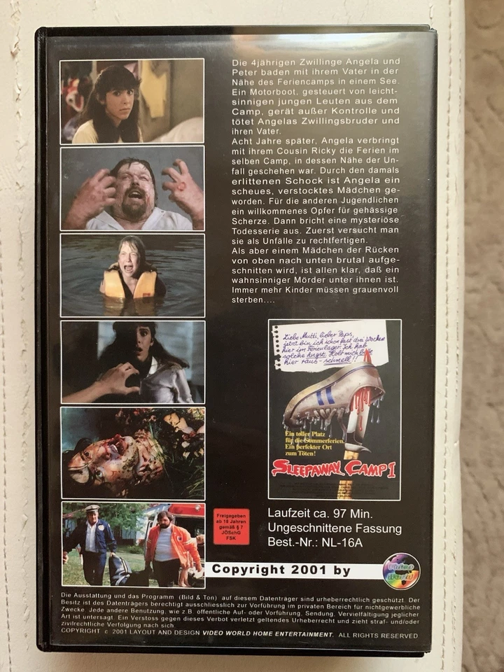 VHS CAMP DES GRAUENS - SLEEPAWAY CAMP / BLUTIGER SOMMER DEUTSCH UNCUT SELTEN - Bild 4 von 4