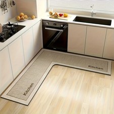 Non Slip Kitchen Rug Microfiber Door Mat PVC Backing Washable Hallway Entry
