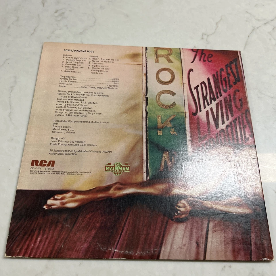 Виниловая пластинка David Bowie Diamond Dogs LP RCA CPL1-056 Gatefold - Изображение 2 из 4