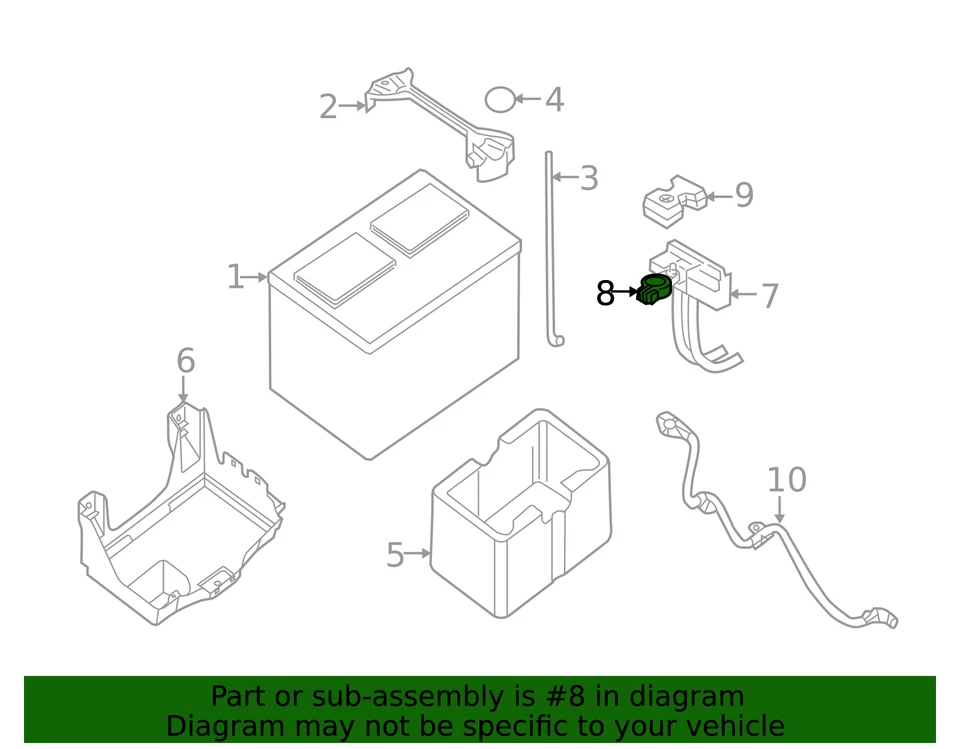 Terminal positivo de batería genuina Nissan se adapta a muchos nuevos OEM Foto 4 de 4
