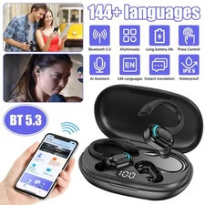 144+Languages Translator Earbuds Real Time Online OffLine Translation Earphones