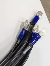 6 pcs 1/0 AWG  Copper Cable  Approx 24" Long 203 "Visit store 4 more listings"