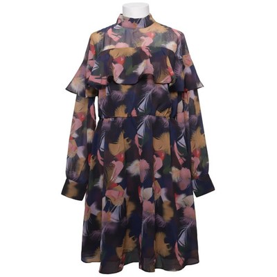 Lost Ink, Kleid, Größe: 42, Mehrfarbig, Polyester, Blumen, Damen #PNI