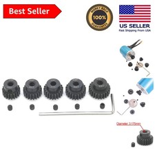 Precision 48P Pinion Gear Set with Screwdriver for 3.175mm RC Brushless Motors