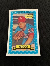 1974 WILBUR WOOD KELLOGGS 3D SUPER STAR CHICAGO WHITE SOX BASEBALL CARD
