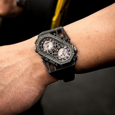 CRONUSART Wine barrel - double - movement trendy auto men's mechanical watch