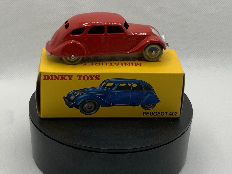 Dinky Toys Peugeot 402 Atlas Reproducción 24k En Rojo Sin usar, en caja Foto 4 de 4