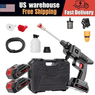 #ad High pressure Line Cleaning Machine w Battery amp; Foam Nozzle For Car Yard Garden $15.59