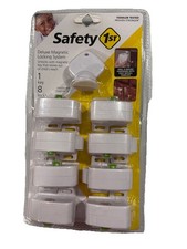 NEW Safety 1st Complete 9 PIECE SET Magnetic Locking System 8 LOCKS  1 KEY