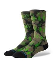 Stance Adult Black Crew Cotton Dr. Seuss The Grinch Down In Whovile Socks Sz M