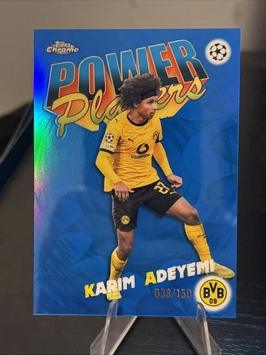 KARIM ADEYEMI 2025-26 Topps Chrome UCC - Power Players #PP-21 Blue 038/150 - BVB