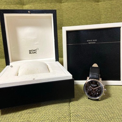 Montblanc TimeWalker Chronograph 9670 Black Self-winding Watch Waterproof