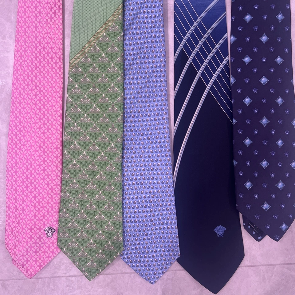 Lote de 5 corbatas Versace para hombre Foto 2 de 4