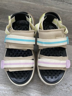 Womens 7 Converse Run Star Utility CX Sandal A07611C Nutty Granola Citron Chucks